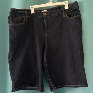Denim Bermuda Shorts. 24w